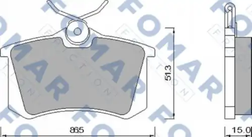 51465381 FOMAR Friction FO465381_=263 10=263 15=571361B=FDB541 !колодки дисковые з.\ VW Golf/Passat 1.6-2.8/1.9TDi 88-99