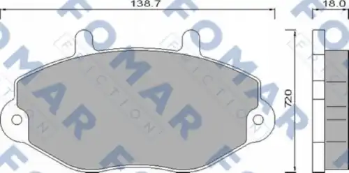 51486481 FOMAR FRICTION Запчасть