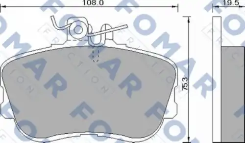 51493781 FOMAR Friction FO493781_=445 00=571828X=FDB854 !колодки дисковые п.\ MB W202 1.8-2.8/2.0D-2.5TD 93>