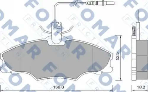 51637381 FOMAR FRICTION Запчасть