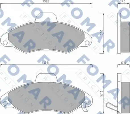 Комплект тормозных колодок дисковый тормоз