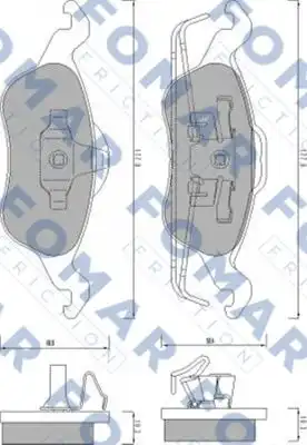 51668881 FOMAR Friction FO668881_=691 00=FDB1318=571967B !колодки дисковые п.\ Ford Focus 1.4i-2.0i/1.8TDi &16V 98>