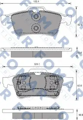 51686781 FOMAR Friction FO686781_=842 00=FDB1540 !колодки дисковые з.\Opel Vectra C,Nissan Primera,Renault Laguna 01>