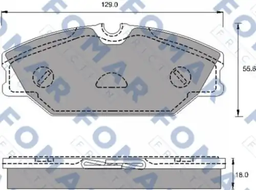 51688981 FOMAR Friction FO688981_=208 00=FDB1420=573008B !колодки дисковые п.\ Renault Laguna 99-01/Megane 1.8i/1.9DCi 99-02