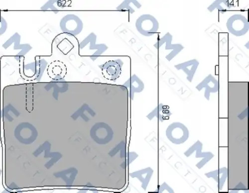 Тормозные колодки FOMAR FRICTION FO 680281