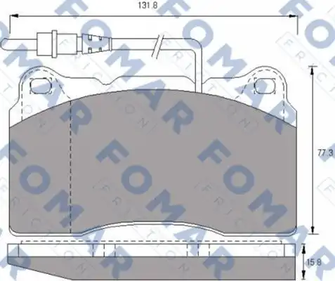 Тормозные колодки FOMAR FRICTION FO 687481