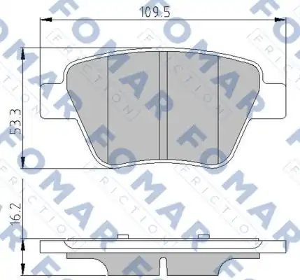 Тормозные колодки FOMAR FRICTION FO 691581