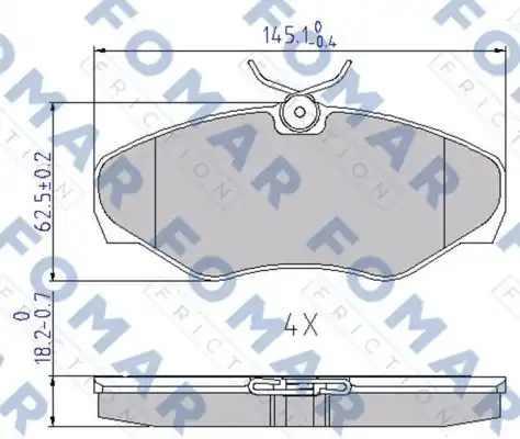 Тормозные колодки FOMAR FRICTION FO 692681