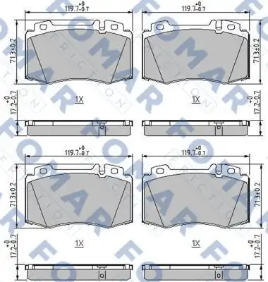 Тормозные колодки FOMAR FRICTION FO 694181