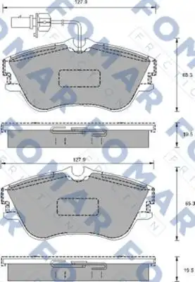 Fo 904181 колодки дисковые передние FOMAR FRICTION FO 904181
