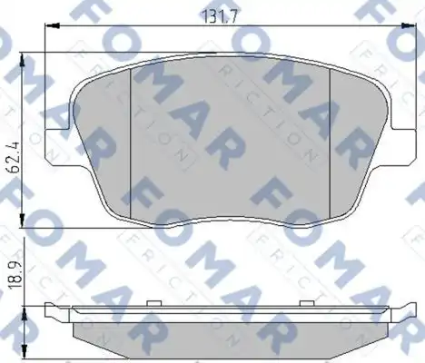 Тормозные колодки FOMAR FRICTION FO 908081