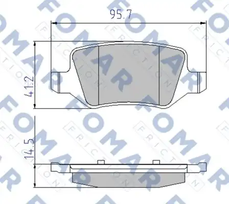 Тормозные колодки FOMAR FRICTION FO 909281