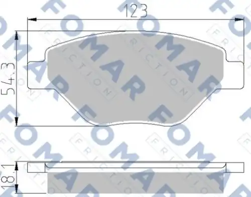 Тормозные колодки FOMAR FRICTION FO 914381