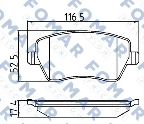 Тормозные колодки FOMAR FRICTION FO 921181