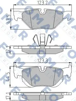 Тормозные колодки FOMAR FRICTION FO 927281