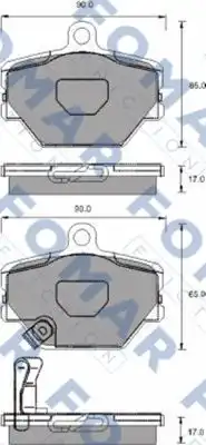 Тормозные колодки FOMAR FRICTION FO 928781