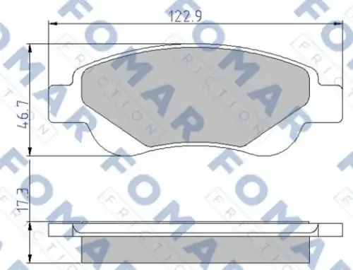 Тормозные колодки FOMAR FRICTION FO 929481