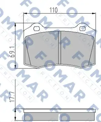 FO699184 колодки дисковые передние + задние!\ Seat Ibiza III/Cordoba II 1.8i T 20V/Cupra 00-02