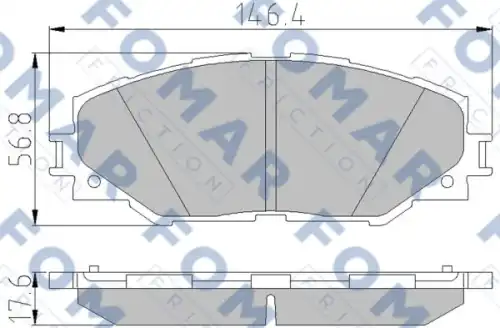 FO838881 FOMAR Friction Тормозные колодки