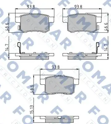 Тормозные колодки FOMAR FRICTION FO891981