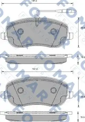 Тормозные колодки FOMAR FRICTION FO912881