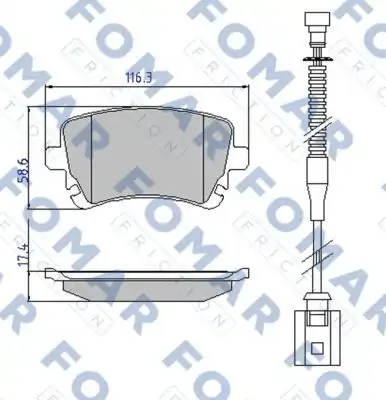 Тормозные колодки FOMAR FRICTION FO913981