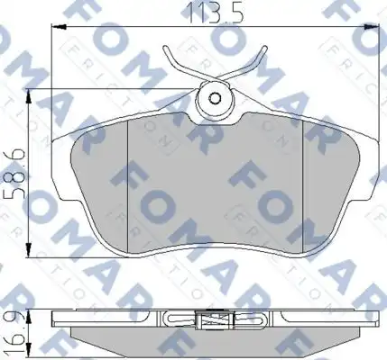 Тормозные колодки FOMAR FRICTION FO930381