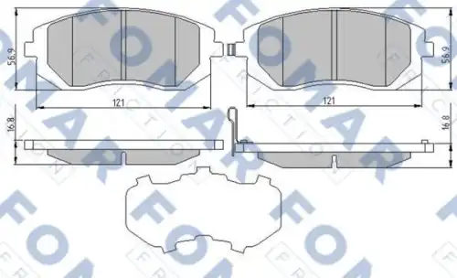 FO973881 FOMAR Friction Тормозные колодки