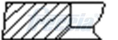 Fr10-376600 комплект поршневых колец на 1 цилиндр peugeot FRECCIA FR10-376600
