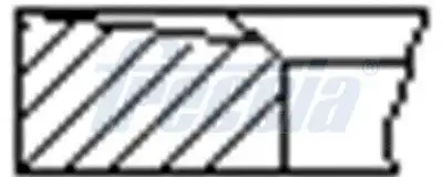 Кольца двс поршневые (к-т на 1 поршень) FRECCIA FR10-880700