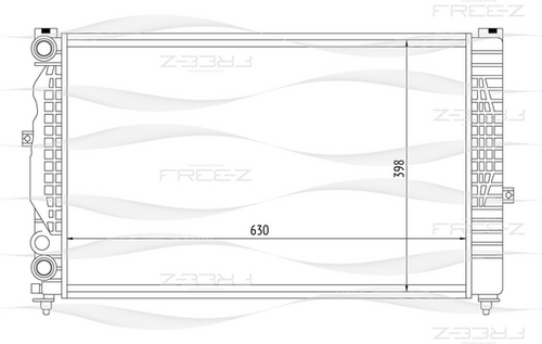 Фото 1 KK0103 FREE-Z Радиатор системы охлаждения