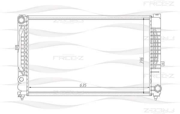 KK0115 FREE-Z Радиатор системы охлаждения