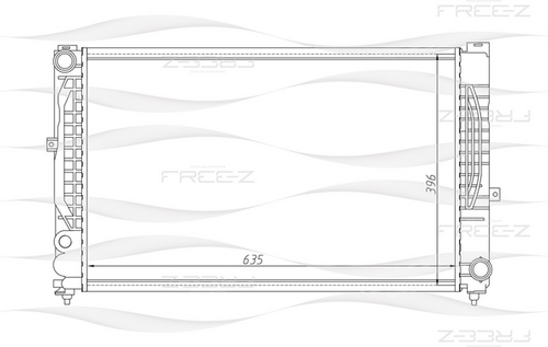 Фото 1 KK0115 FREE-Z Радиатор системы охлаждения