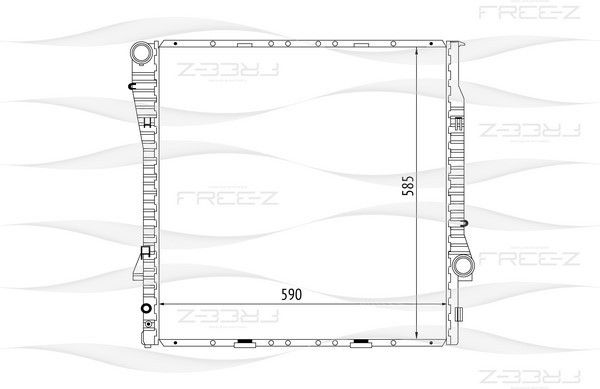 KK0124 FREE-Z Радиатор системы охлаждения