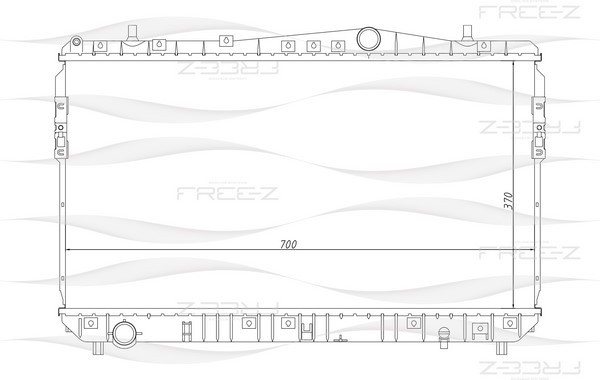 KK0129 FREE-Z Радиатор системы охлаждения