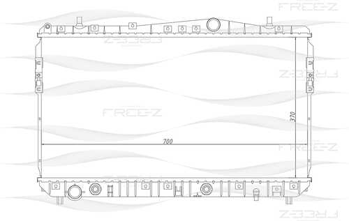 KK0130 FREE-Z Радиатор системы охлаждения