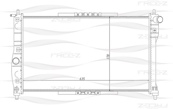 KK0138 FREE-Z Радиатор системы охлаждения