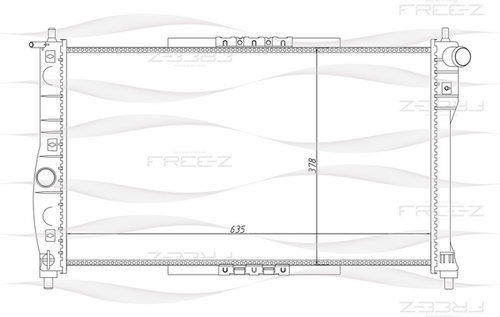 Фото 1 KK0138 FREE-Z Радиатор системы охлаждения