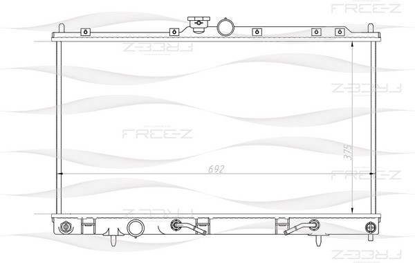 KK0157 FREE-Z Радиатор системы охлаждения