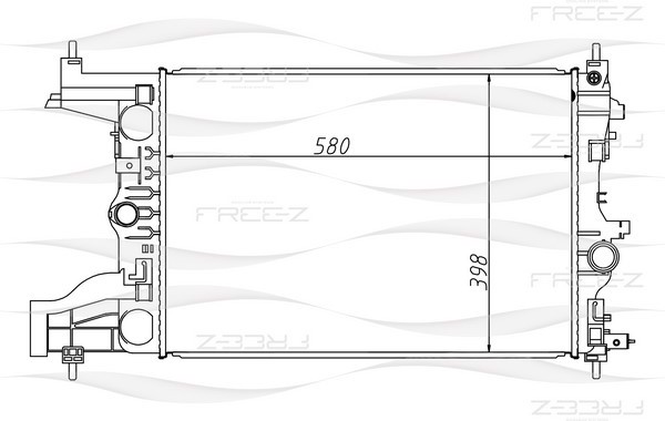 KK0165 FREE-Z Радиатор системы охлаждения