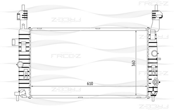 KK0168 FREE-Z Радиатор системы охлаждения
