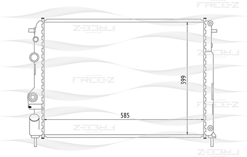 KK0185 FREE-Z Радиатор системы охлаждения