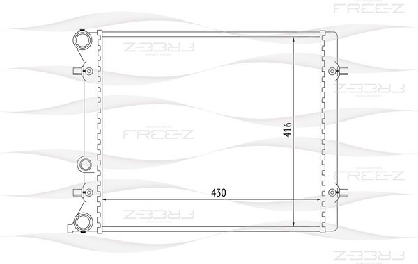 KK0188 FREE-Z Радиатор системы охлаждения
