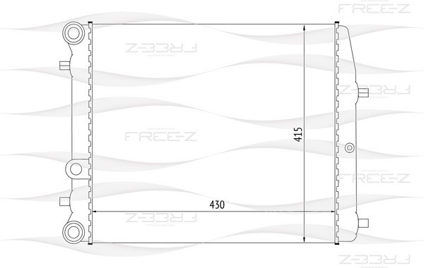 KK0189 FREE-Z Радиатор системы охлаждения