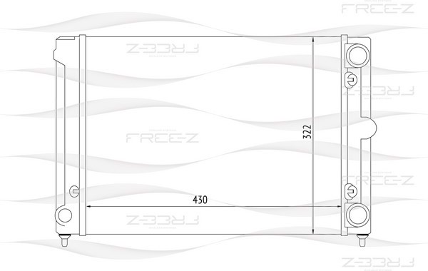 KK0198 FREE-Z Радиатор системы охлаждения
