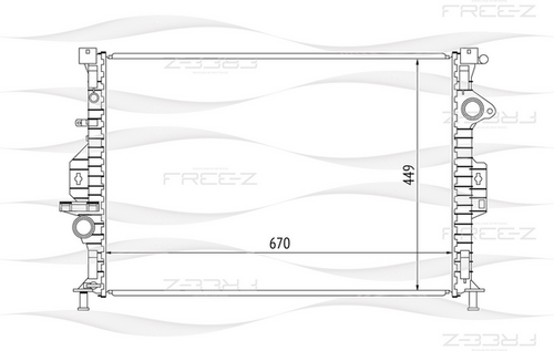 KK0215 FREE-Z Радиатор системы охлаждения