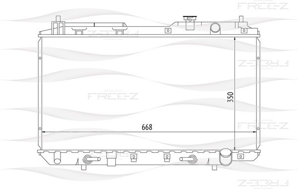 KK0239 FREE-Z Радиатор системы охлаждения