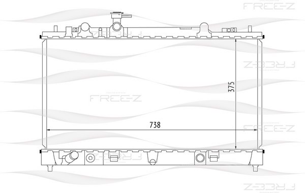 KK0241 FREE-Z Радиатор системы охлаждения