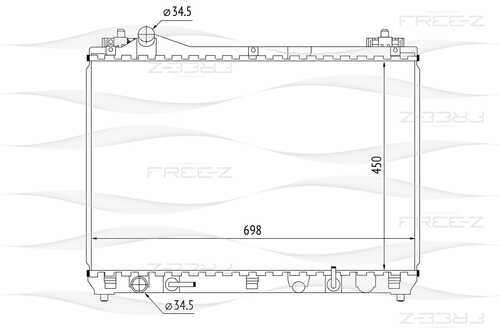 KK0244 FREE-Z Радиатор системы охлаждения
