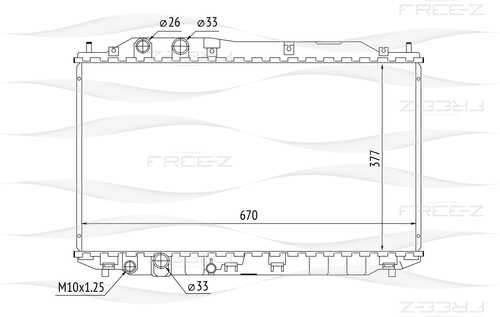 KK0248 FREE-Z Радиатор системы охлаждения